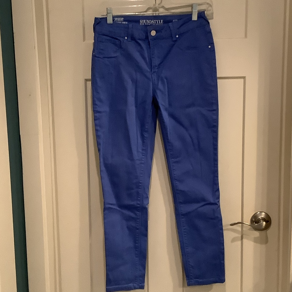 Women's Royal Blue Skinny Jeans